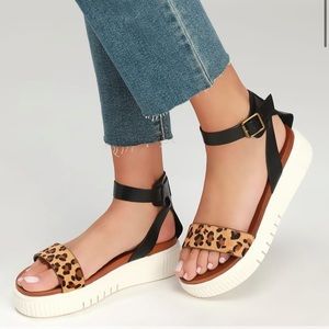 Mia leather sneaker sandals